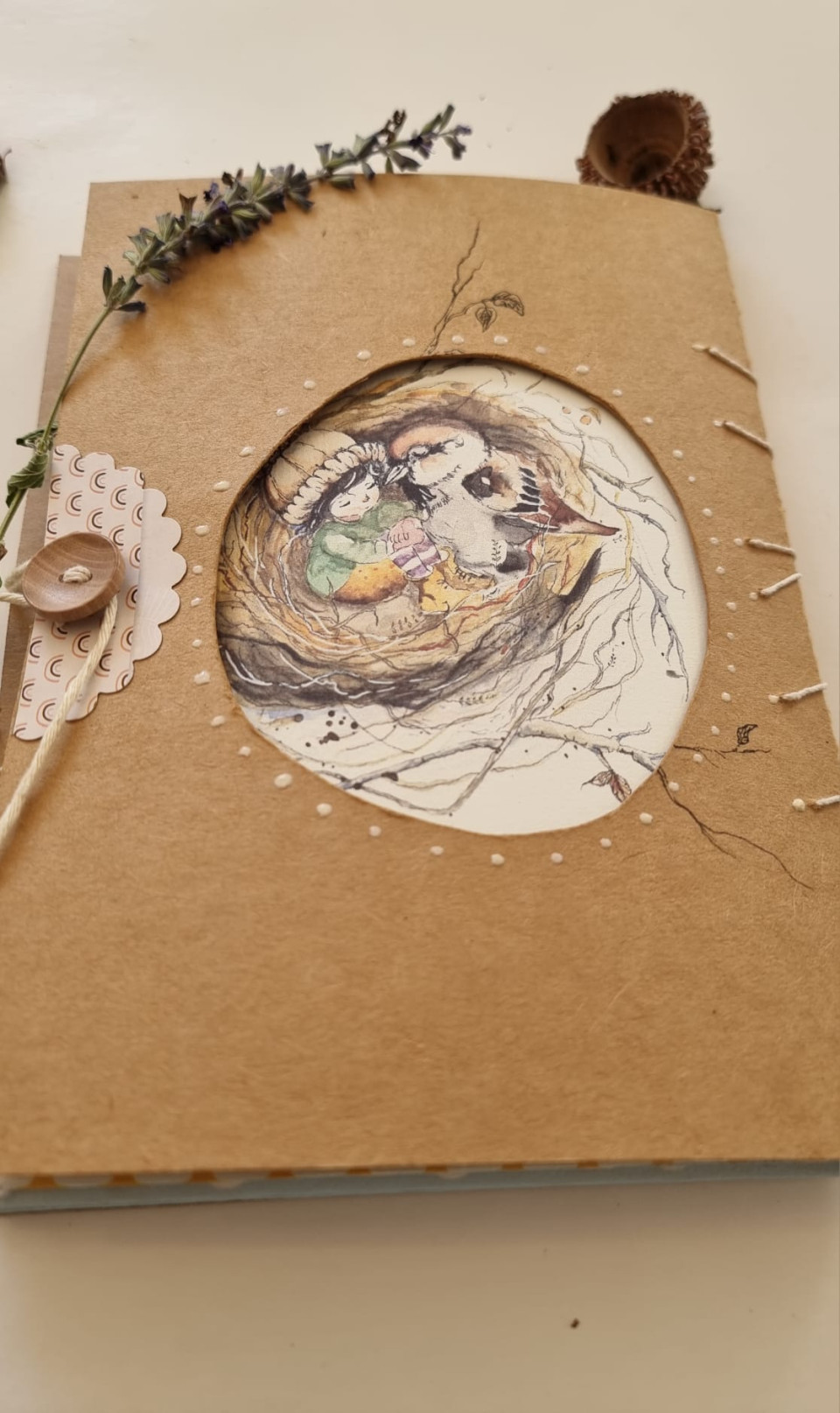  מחברת בעבודת יד-קן